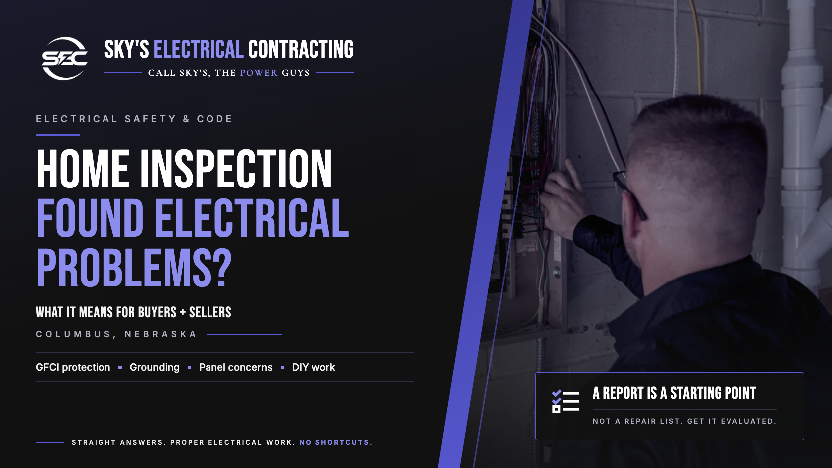 Home inspection found electrical problems, with Tim Sky evaluating an electrical panel